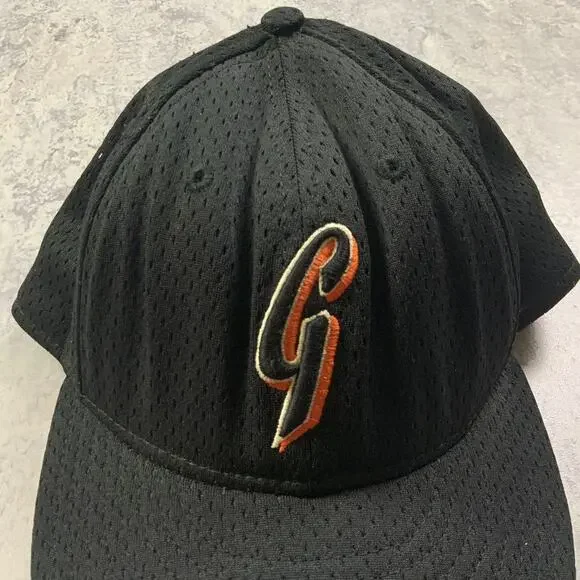 Vintage New Era San Francisco Giants Hat Mens 7 3/8 Black G Logo Fitted Cap MLB - Picture 2 of 5